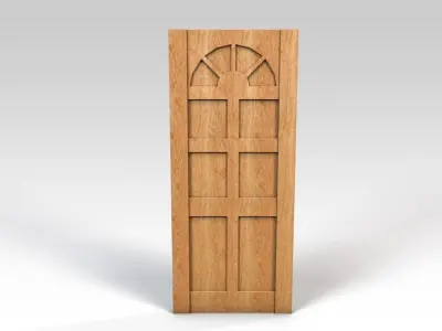 Entrance door - no window Free 3D model