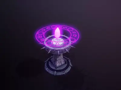 Dark Tower Low-poly 3D model