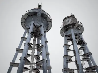 Water Tower 3D model