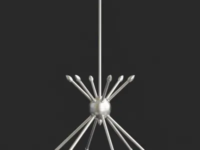 Mid-Century 6 Light 3D model