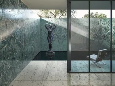 Mies van der Rohe Barcelona Pavilion 3D model