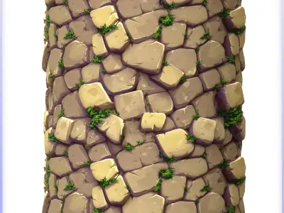 Stylized Stone Floor Seamless Texture Texture 20
