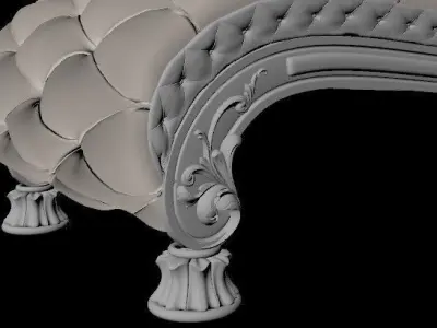 sofa High quality 3d models for processing on a cnc machine STL 3D model