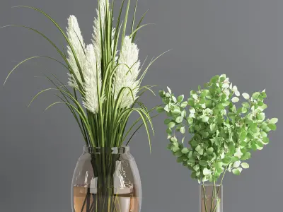 Collaction Plants Bouquet 05 3D model