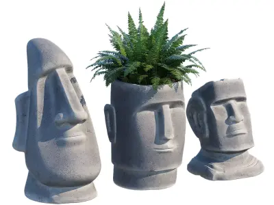 Easter island head 3D model
