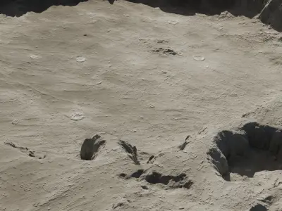 Crater 3D model 16K 3D model