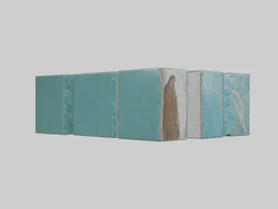 Mosaic Tiles Low-poly 3D model