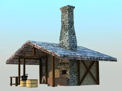 Medieval Smith - Low poly  3D model