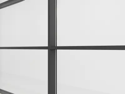 Panoramic glazing Stained glass 43 Low-poly 3D model