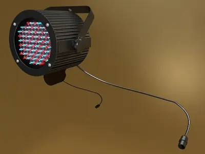 Realistic Stage Lights Collection 6 Items 3D model