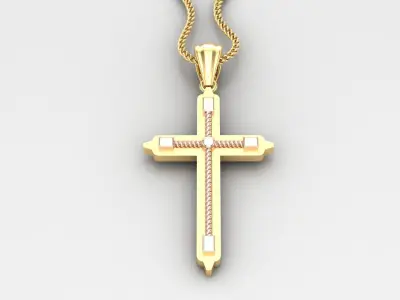 Cross Light Gold 4CP082 3DM STL 3D model