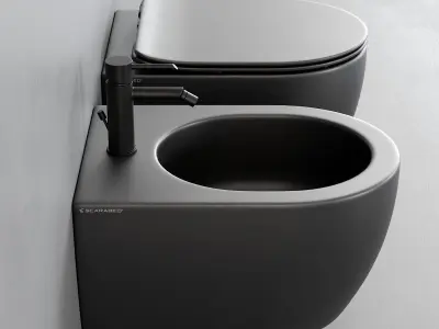 Scarabeo Ceramiche Moon Wall-Hung WC Low-poly 3D model