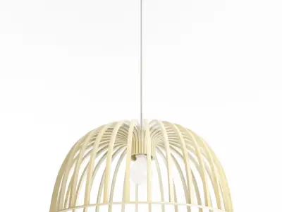 Wooden Pendant Lamps 3D model