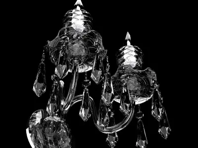 Waterford Avoca Double Arm Wall Sconce 3D model