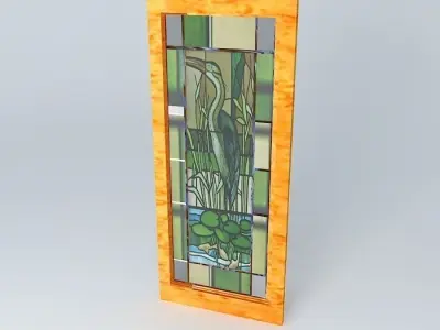 French Doors Craftsman Glassby Ray Bradley Free 3D model