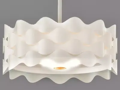 Coastal Current 21 Wide Sand White LED Pendant Light 3D model