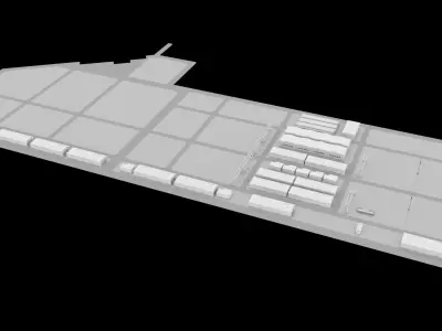 Ras Al Khair Fabrication Yard 3D model