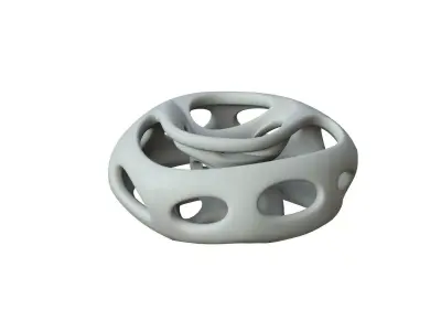SciFi Cube Object No 65171 Low Poly Shape Low-poly 3D model