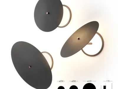 Ra wall and ceiling light 3D model