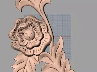 Artcam 3D relief STL models for CNC woodworking E131 3D model