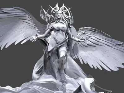 High Angel Guardian 3  3D model