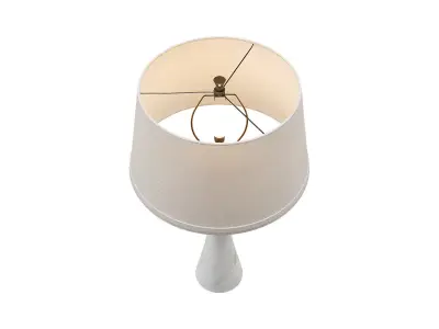 Uttermost Black Label Banded Table Lamp Alabaster 3D model