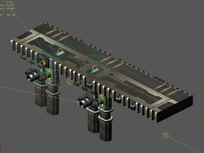 Satellite City - Bridge 00 3D model