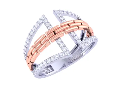 Women Ring  Render 3dm STL OBJ FBX Details 3D print model 427