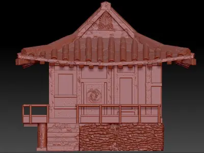 japanese house-PBR Low-poly 3D model