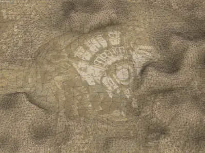 Mecca - 3D City Topography Terrain Low-poly 3D model