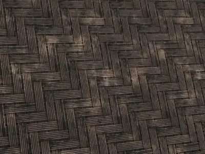 Vertical Bamboo Octagonal Weave PBR Seamless Texture