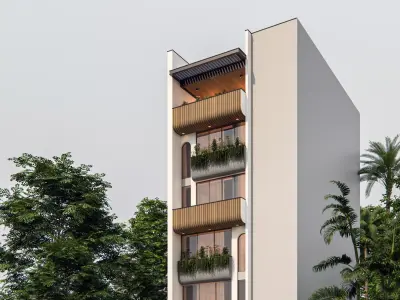 Modern Low Rise Residence 3D model 2 3D model