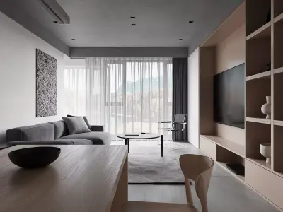 Modern apartment interior design 3d model 3D model