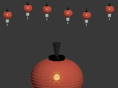 Chinese lantern 3D model 32