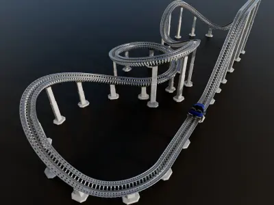 rollercoaster collection 3D Model Pack