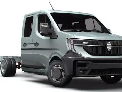 Renault Master DoubleCab L3 Chassis 2025 3D model
