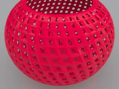 Filigree Chubby Geometric Shape 3D Print Model 3D print model