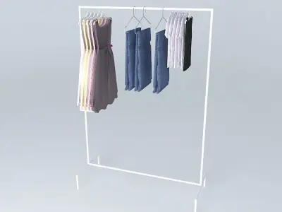 floor macaw with clothes Free 3D model