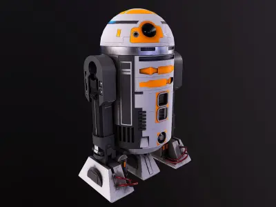 RD3 Star Wars  Low poly  Low-poly 3D model