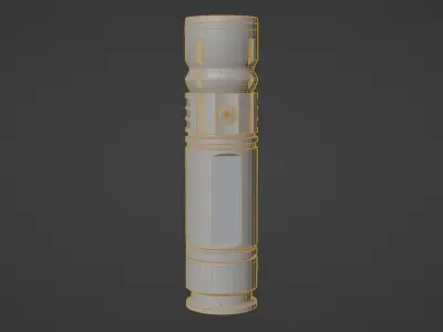 Flashlight 3D model 7