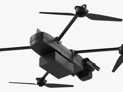  Military Surveillance UAV System Black 