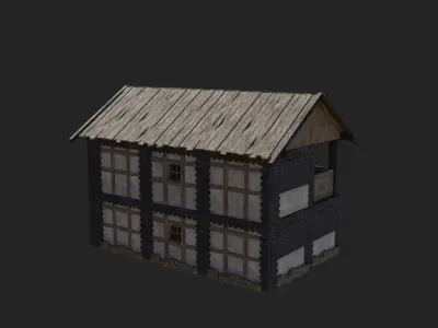 CRAFTSMAN MASONRY WORKSHOP BUILDINGS STORE SMITHY COLLECTION Low-poly 3D model