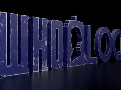 Wholock Logo Low-poly 3D model