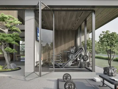 Modern House Design - Lotus Retreat 3D model