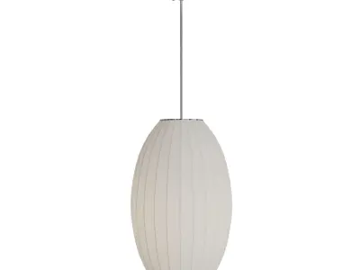 Maxim Cocoon 1-Light Chandelier Polished Chrome 3D model