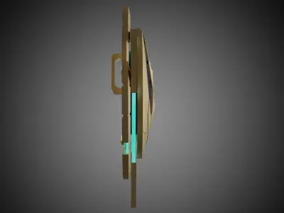 Genshin Impact - Candace shield - led strips support 3D print model