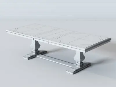 OLLESBURG dinning table by Ashley 3D model