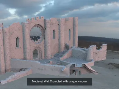 Four elements Sculpture and architecture  3D Model Pack