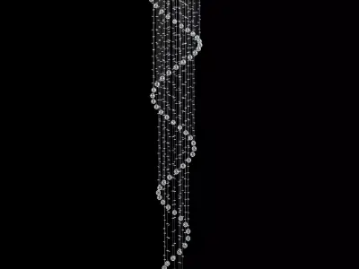 Chandelier Tesoro H 1 4 45 203 N 3D model