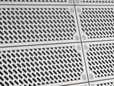 Silver Metal Plate Transparent PBR Seamless Texture